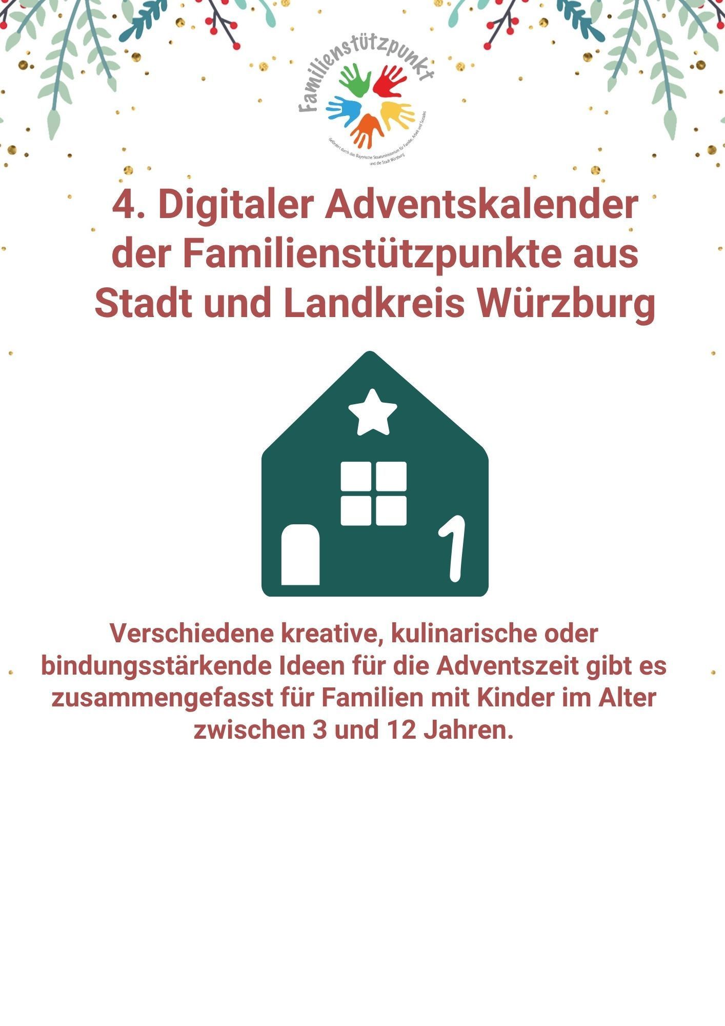 Digitaler Adventskalender der Familienstützpunkte